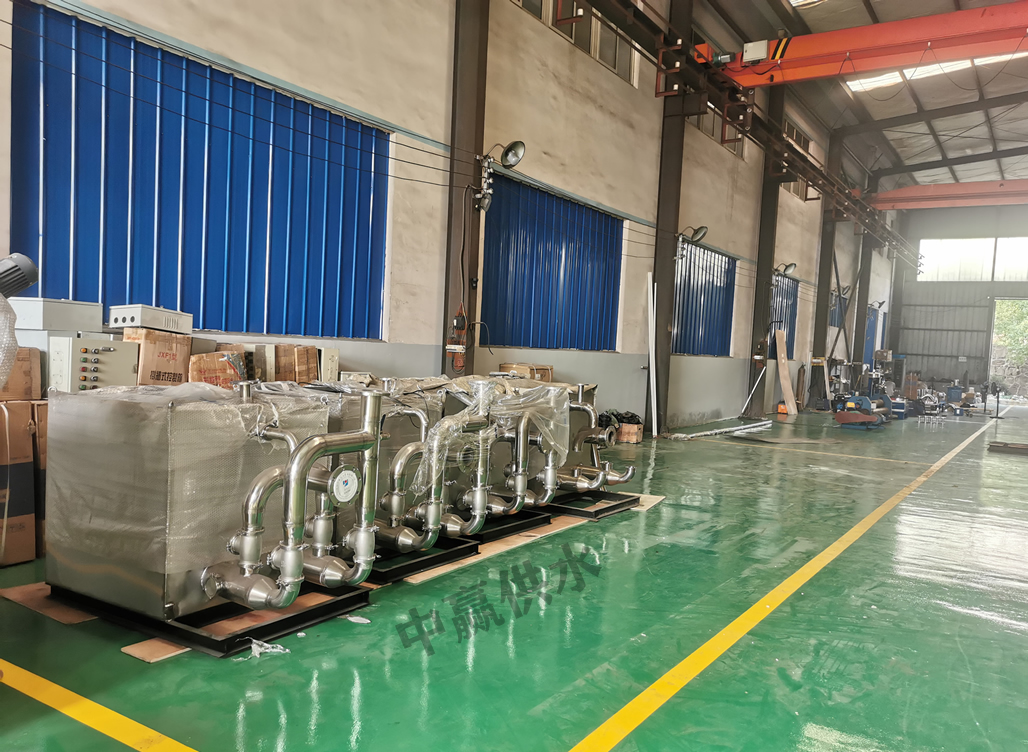 成套污水提升設備成品擺